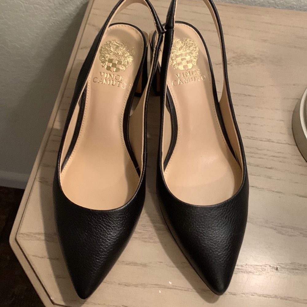 Vince Camuto sling back, new style low heel, 7 1/2 M